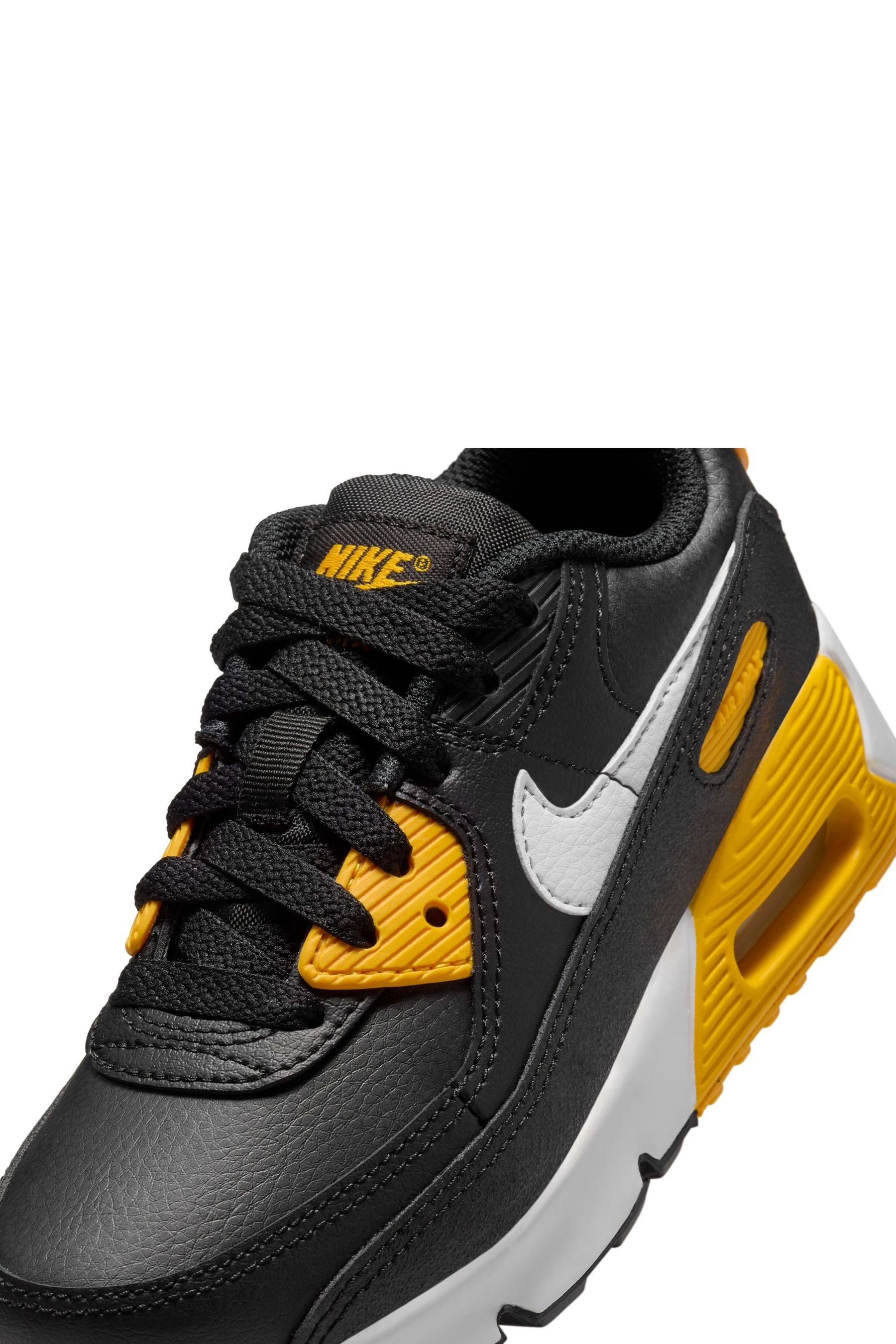 Nike Black Air Max 90 LTR Little Kids Shoes