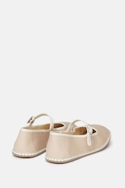 Joules Maddison Neutral Canvas Mary Jane Shoes - Image 3 of 6