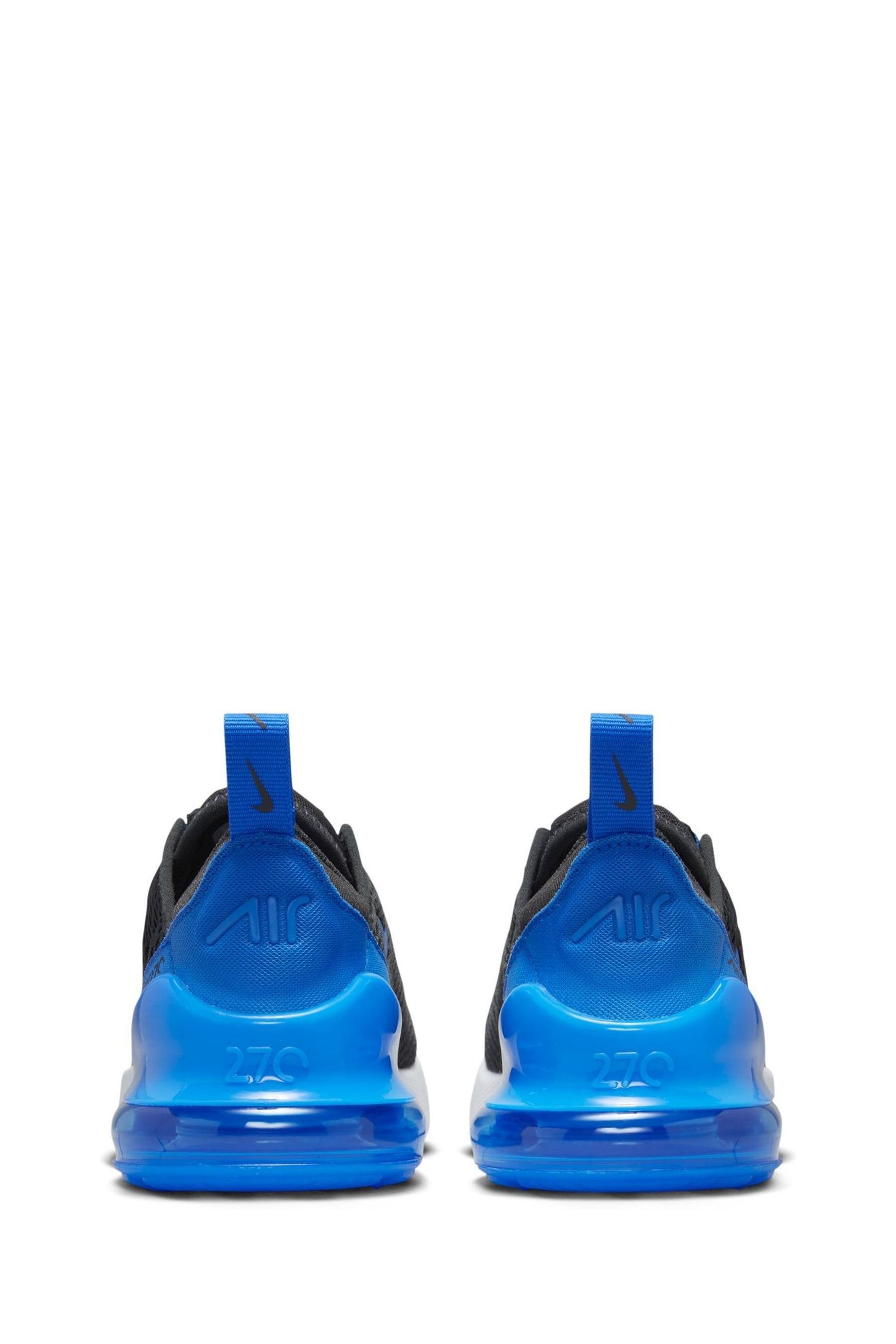 Buy Nike Black Blue Air Max 270 Junior Trainers from Next Luxembourg