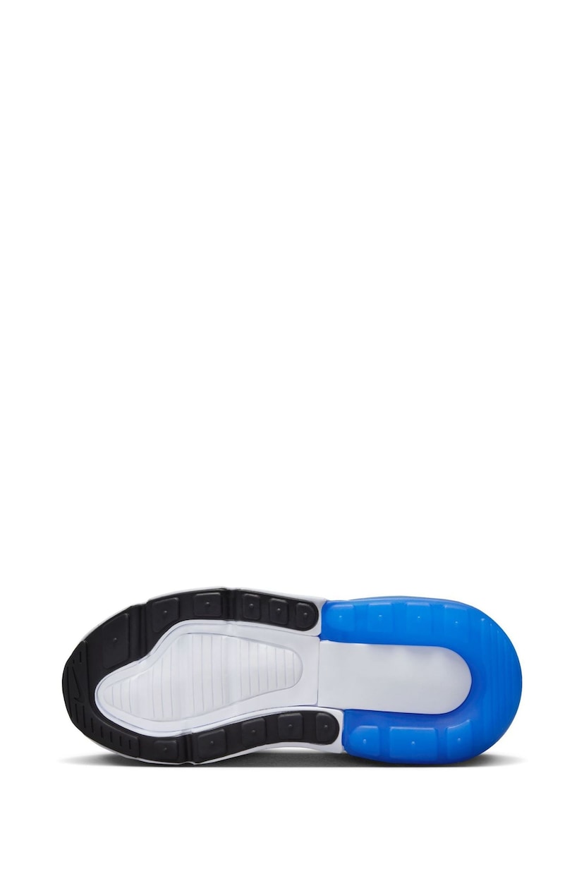 Nike Black/Blue Air Max 270 Junior Trainers - Image 6 of 10