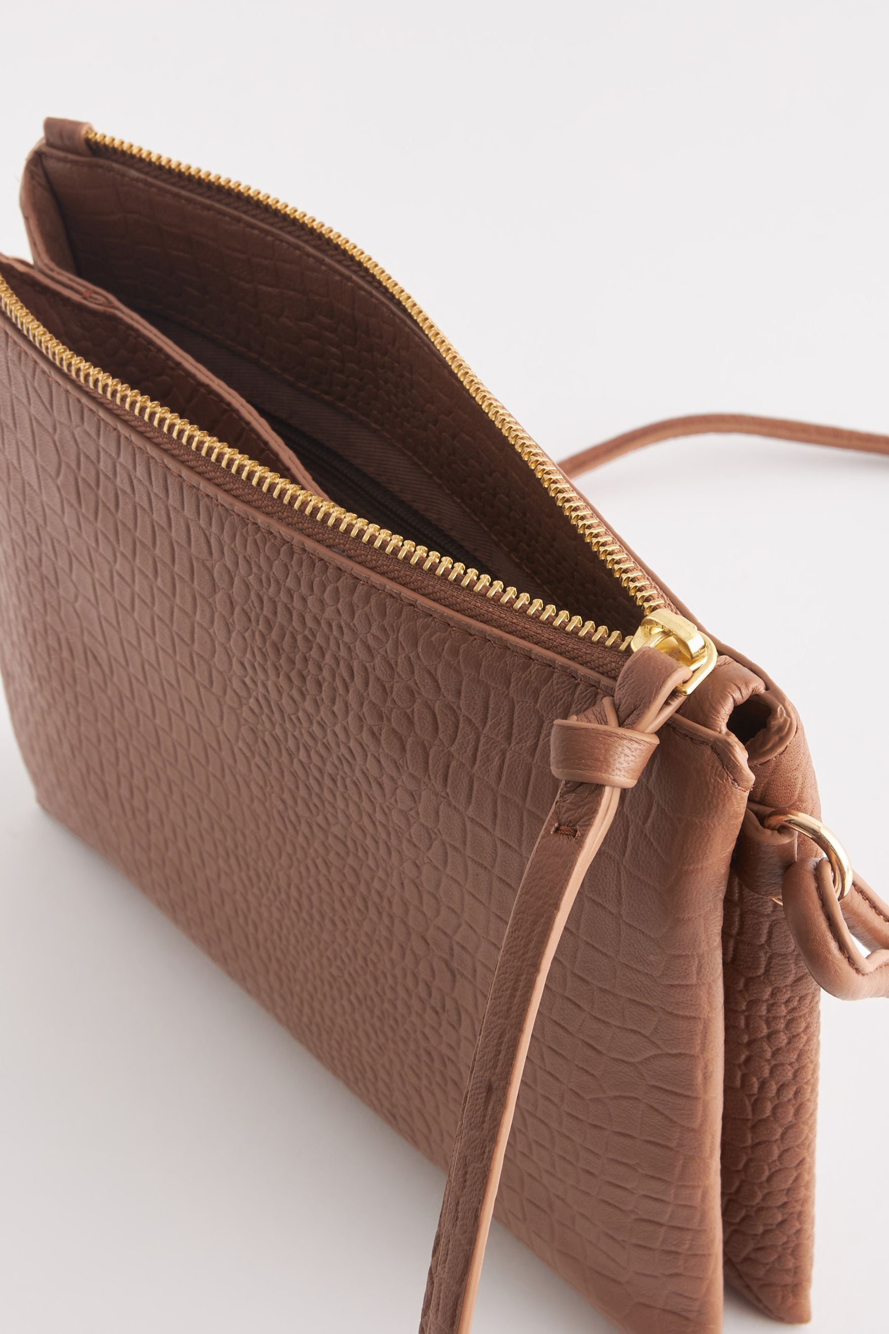 Ted baker maceyy leather double zip cross body bag black best sale