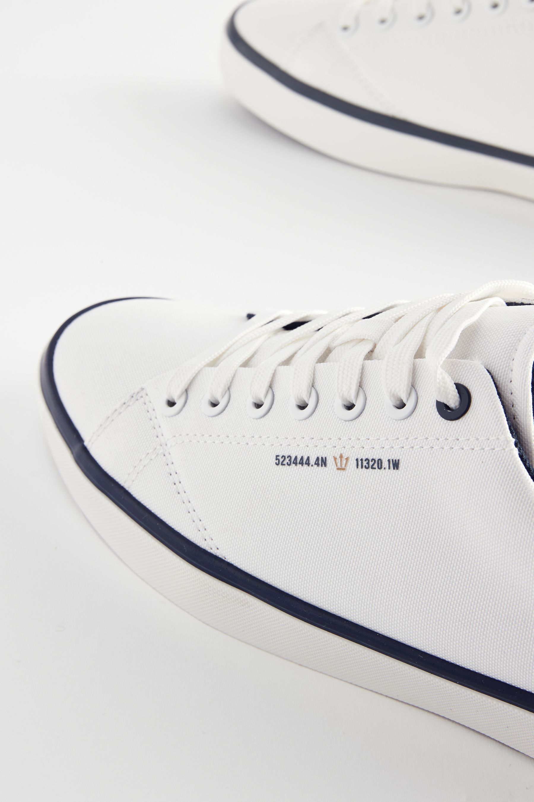 Next white canvas shoes deals