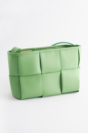 Green Raffia Weave Cross-Body Bag - Image 3 of 7