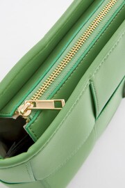 Green Raffia Weave Cross-Body Bag - Image 4 of 7