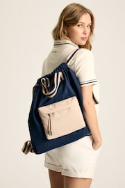 Joules Packwell Navy Colour Block Rucksack - Image 6 of 7