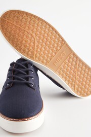 Navy Canvas Derby Trainers - Image 5 of 5