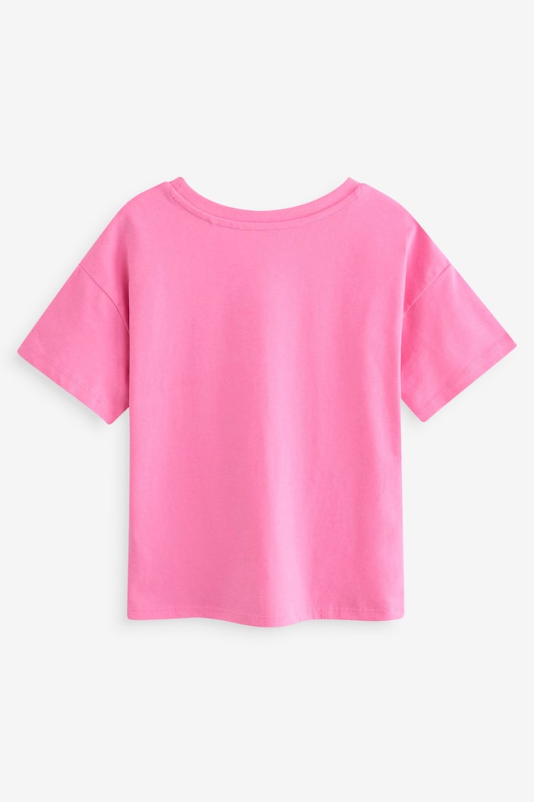 Pink Positive Vibes Graphic T-Shirt (3-16yrs) - Image 2 of 3