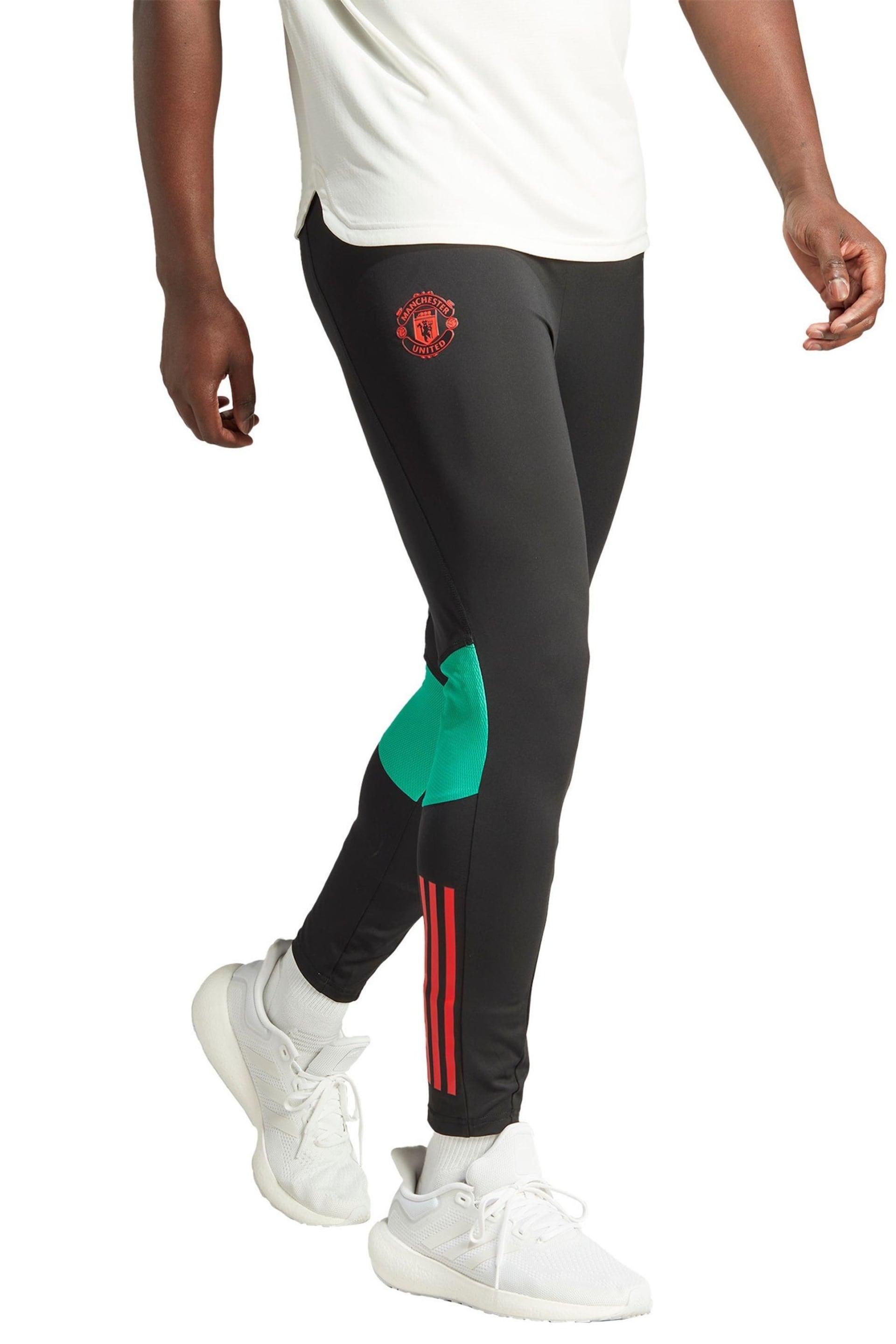 adidas Black Manchester United Pro Training Joggers - Image 1 of 4
