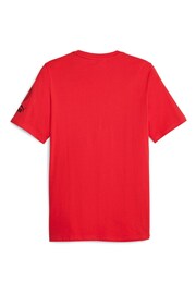 Puma Red AC Milan FtblCore Graphic T-Shirt - Image 3 of 3