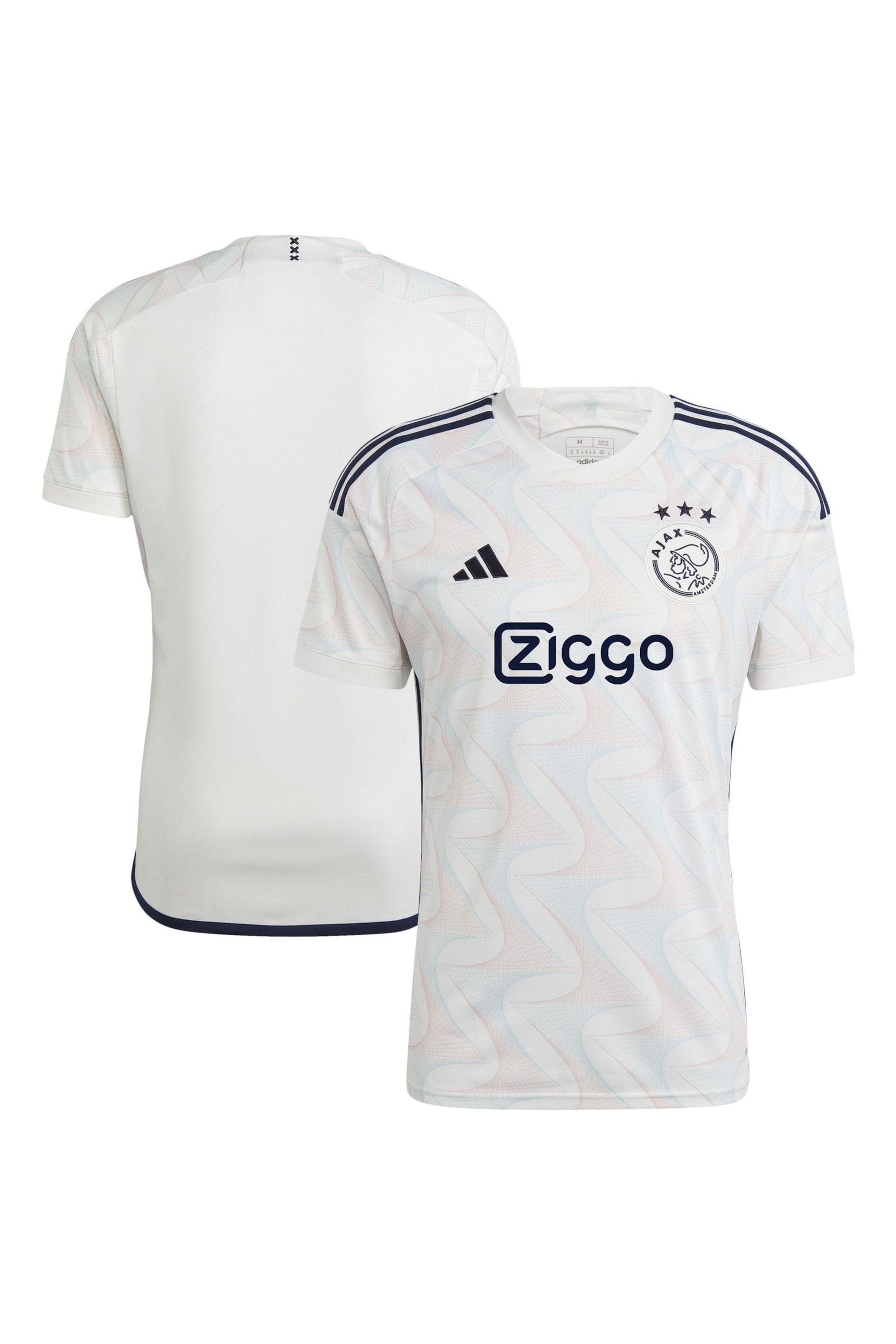 adidas White Ajax Away Shirt 2023-24 - Image 1 of 3