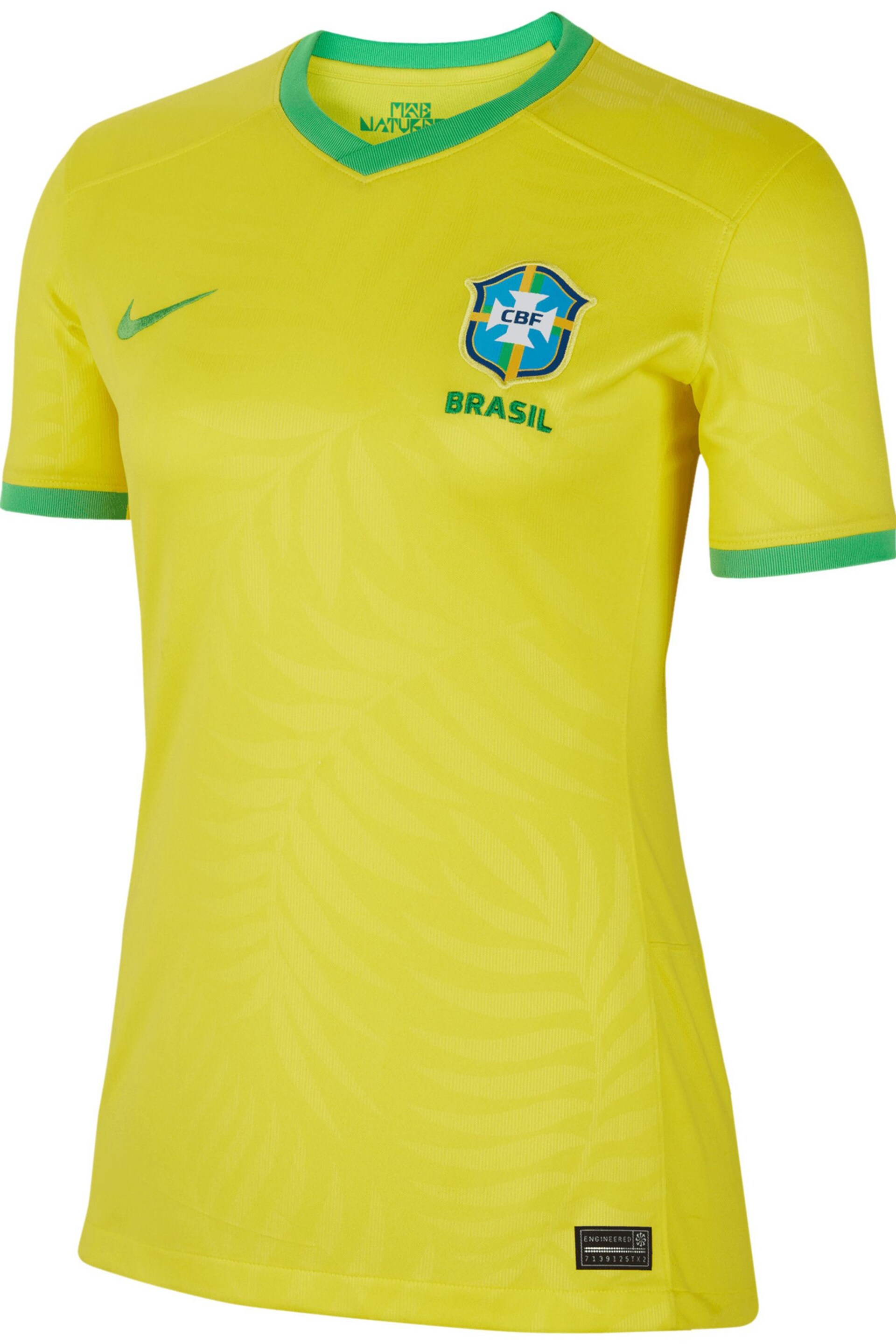 Nike Yellow Brazil Home Stadium Shirt - Image 2 of 4