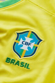 Nike Yellow Brazil Home Stadium Shirt - Image 4 of 4