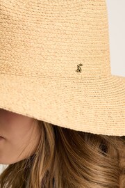 Joules Seville Natural Straw Fedora Hat - Image 2 of 7