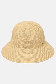 Joules Albany Natural Straw Cloche Hat - Image 2 of 5