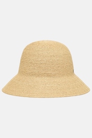 Joules Albany Natural Straw Cloche Hat - Image 5 of 5