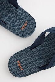 Multi Navy Flip Flops - Image 4 of 5