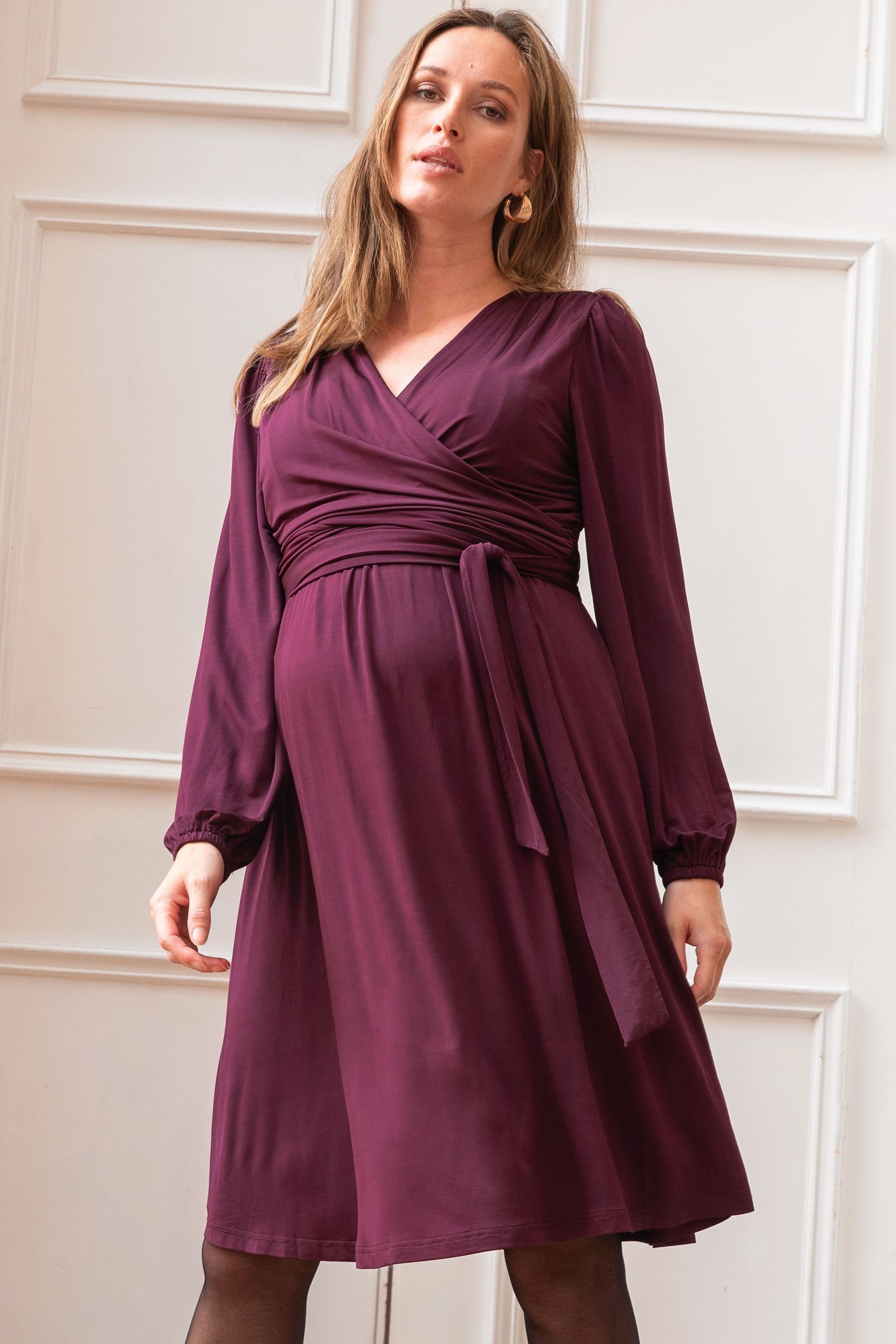 Buy Seraphine Robe de soiree de maternite et d allaitement Eudora violette from Next Luxembourg