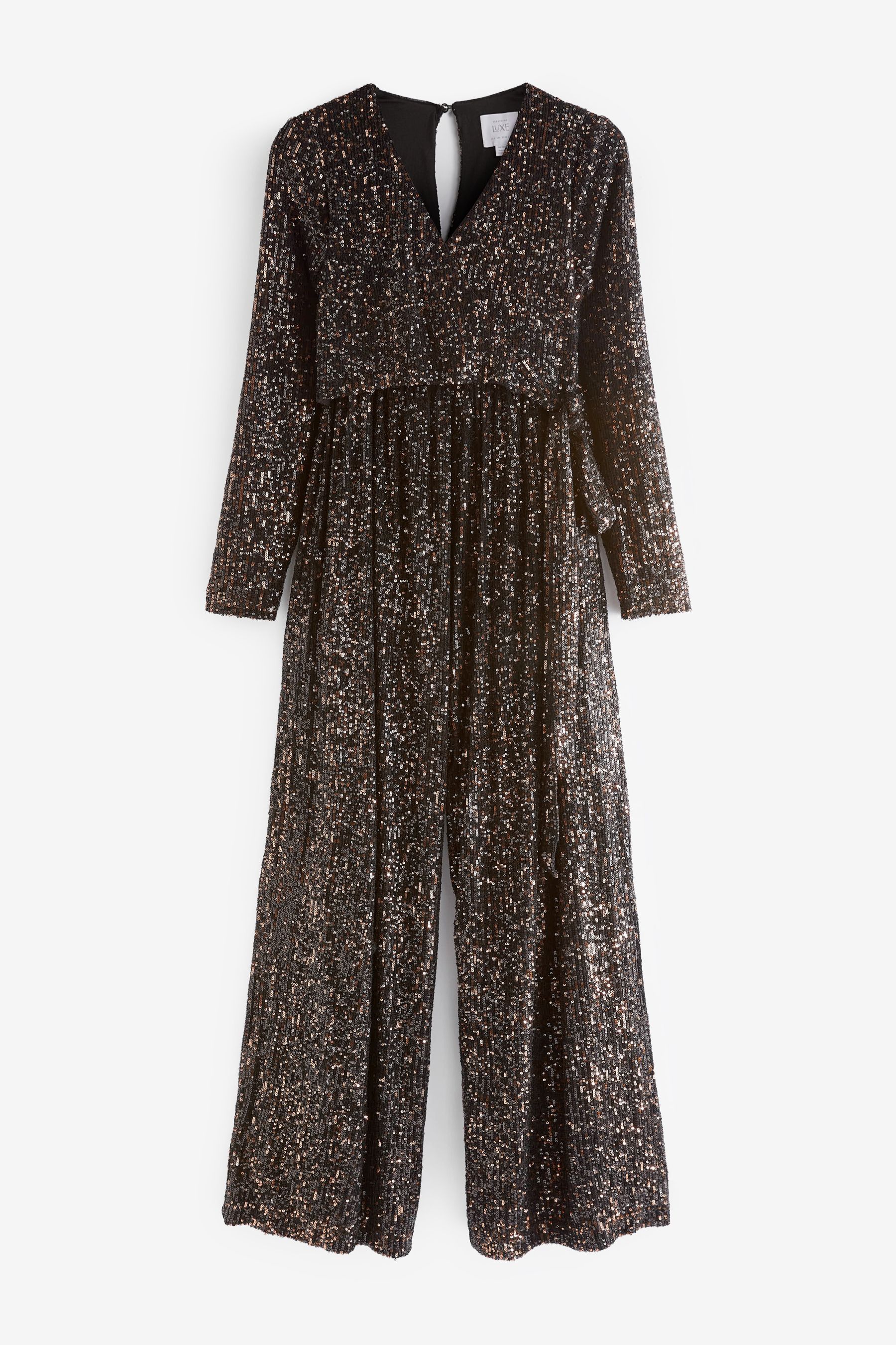 Buy Seraphine Natural Cilla Sequin Jumpsuit from Next Luxembourg