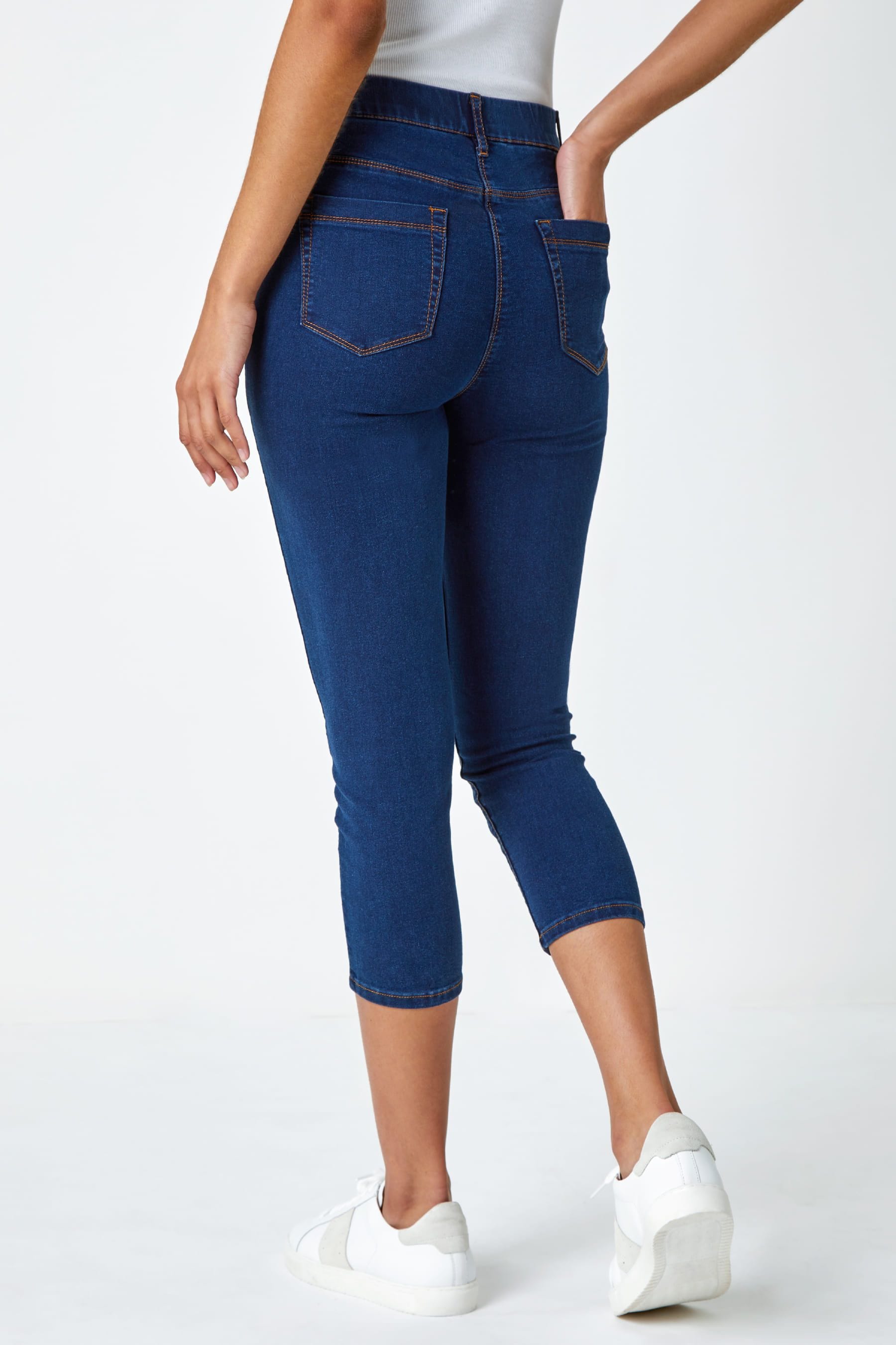 Buy Roman Dark Blue Cropped Denim Jeggings from the Next UK online shop