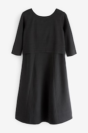 Seraphine Zoella Open Neck Knitted Nursing Black Dress - Image 8 of 8