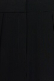River Island Black Wide Leg Pleated Trousers - Image 5 of 5