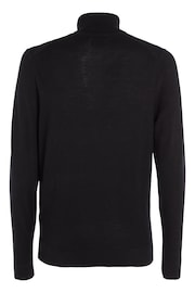 Calvin Klein Black Merino Turtle Neck Sweater - Image 2 of 3