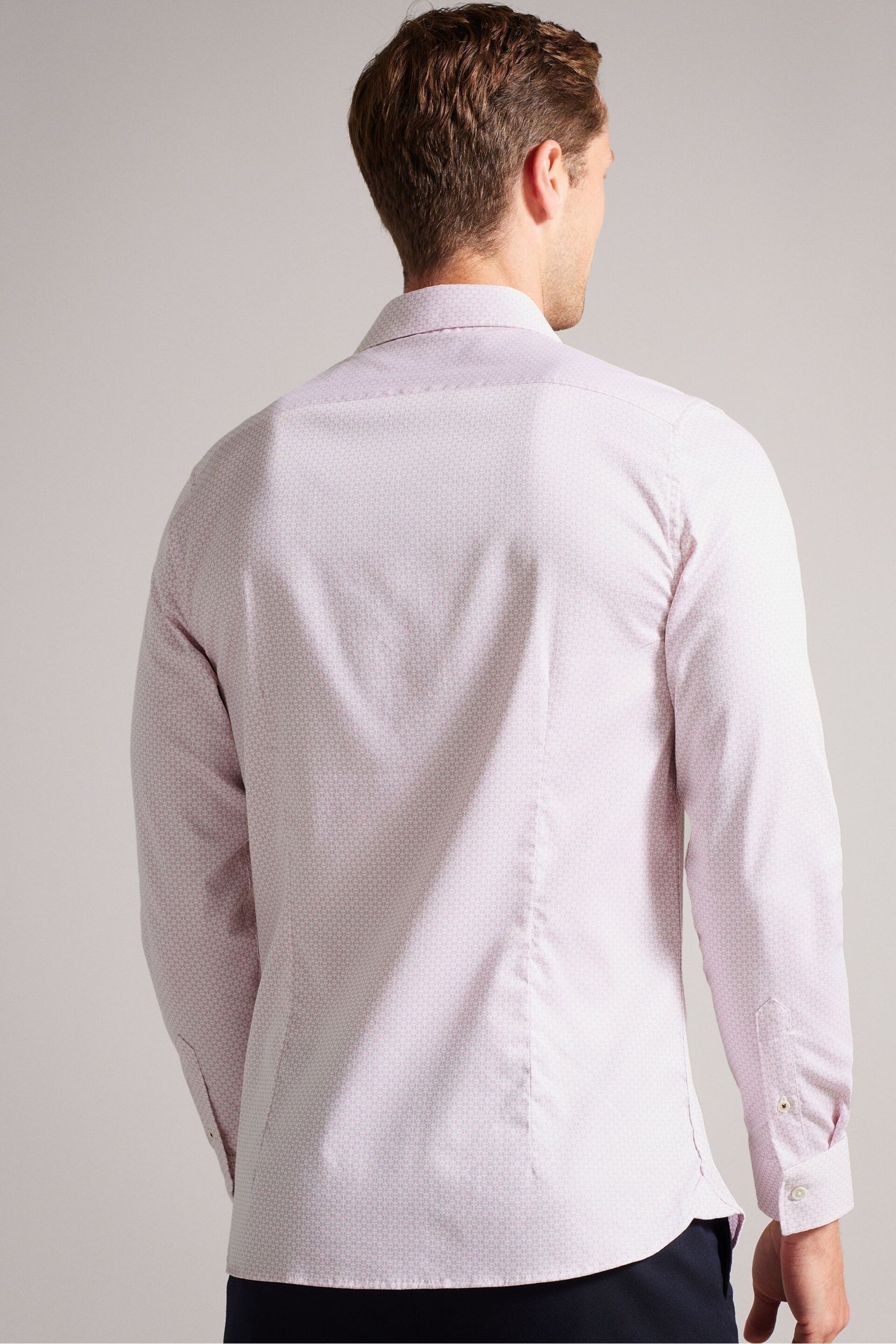 Ted Baker Pink Faenza Geo Shirt - Image 2 of 6