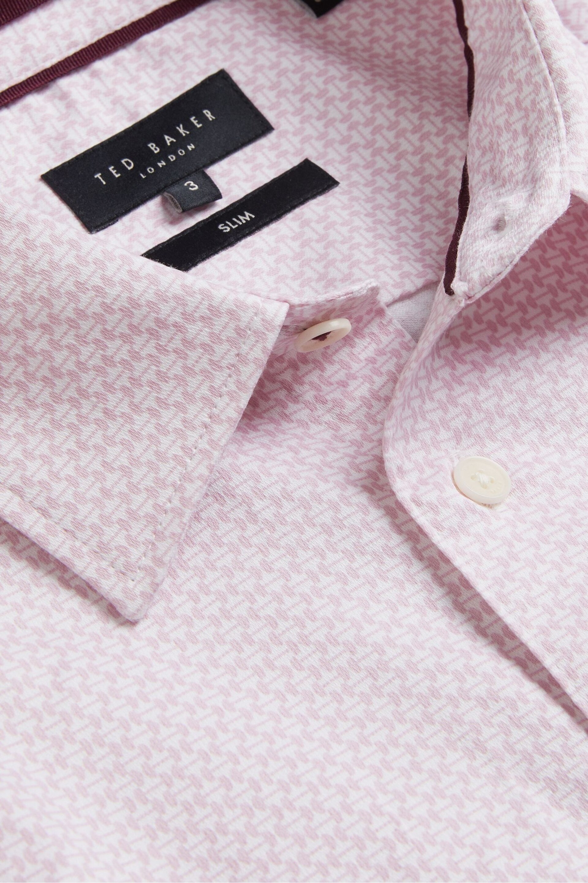 Ted Baker Pink Faenza Geo Shirt - Image 6 of 6