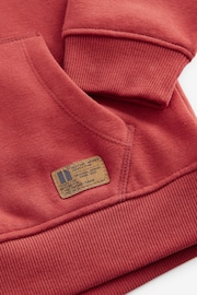 Rust Red Plain Jersey Hoodie (3-16yrs) - Image 4 of 4