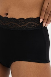 Black Bikini Cotton Rich Knickers 8 Pack - Image 4 of 5