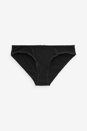 Black Bikini Cotton Rich Knickers 8 Pack - Image 5 of 5