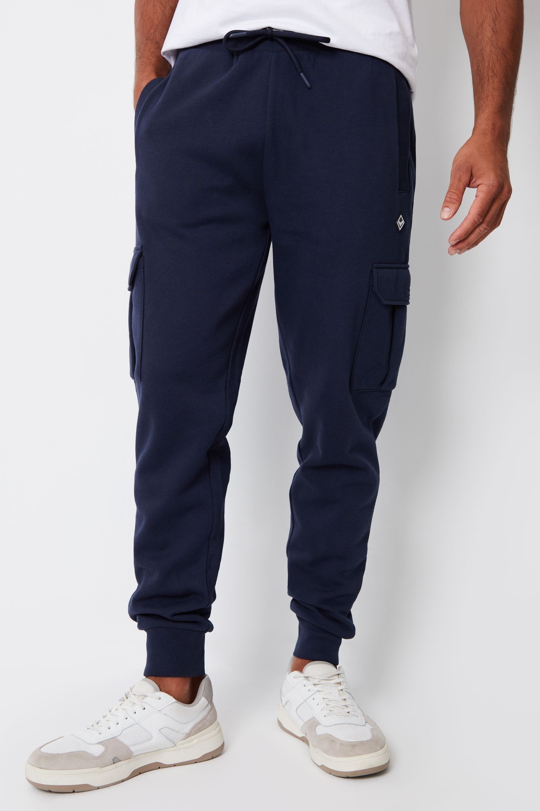 Buy Threadbare Navy Cargo Style Joggers from Next Canada