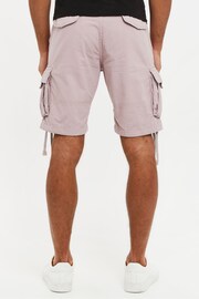 Threadbare Pink 100% Cotton Cargo Shorts - Image 2 of 4