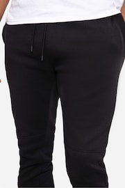 Threadbare Black Slim Fit Pique Joggers - Image 4 of 4