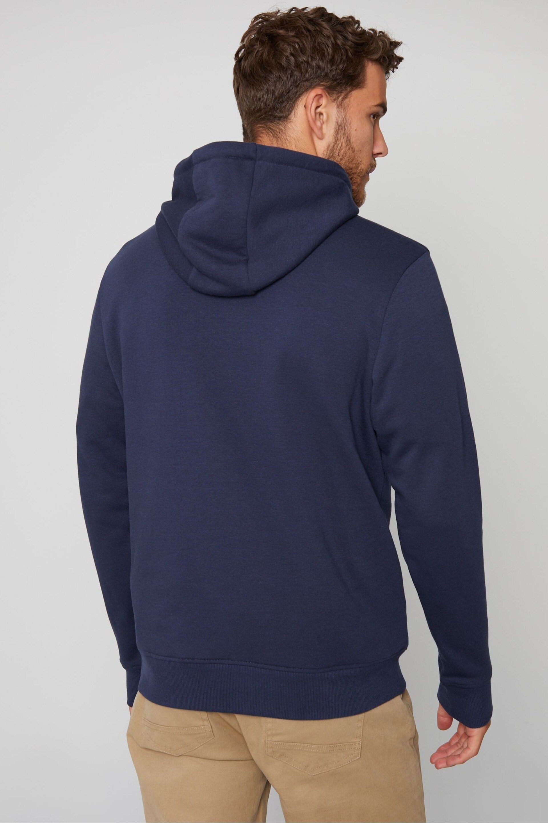 Threadbare Navy Blue Vintage Graphic Hoodie - Image 2 of 4