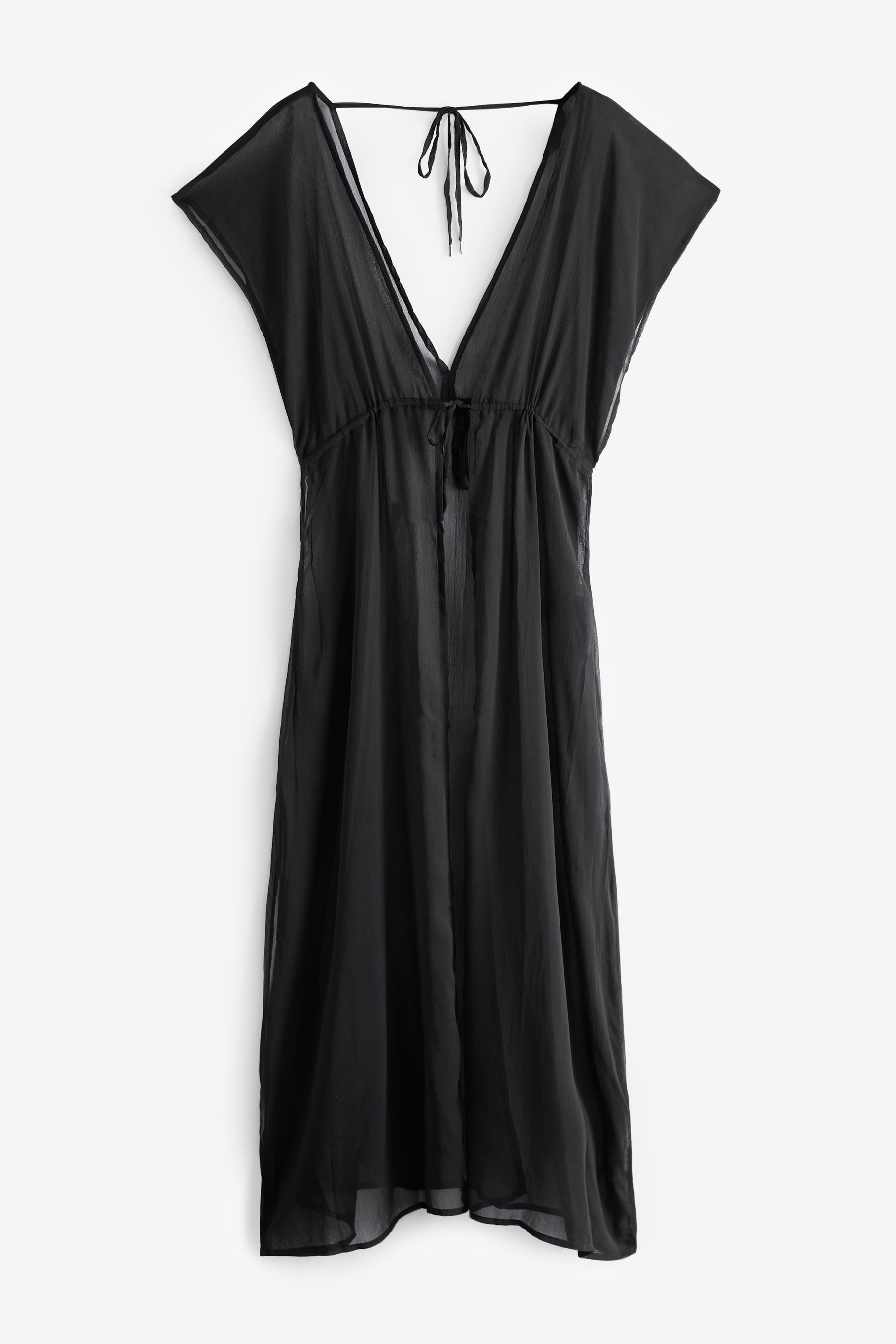 Boux Avenue Maxi Kaftan Beach Black Cover Up