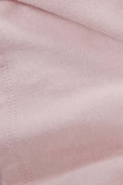 Reiss Pale Pink Terry Teen Cotton Crew Neck Crop Top - Image 6 of 6