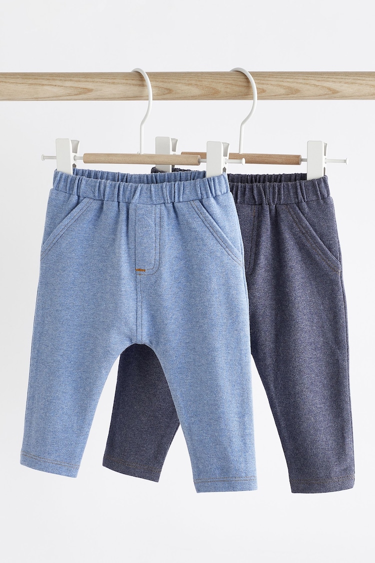 Denim Blue Baby Jeggings 2 Pack - Image 1 of 7