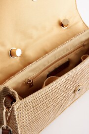 Tan Brown Raffia Cross-Body Bag - Image 8 of 8