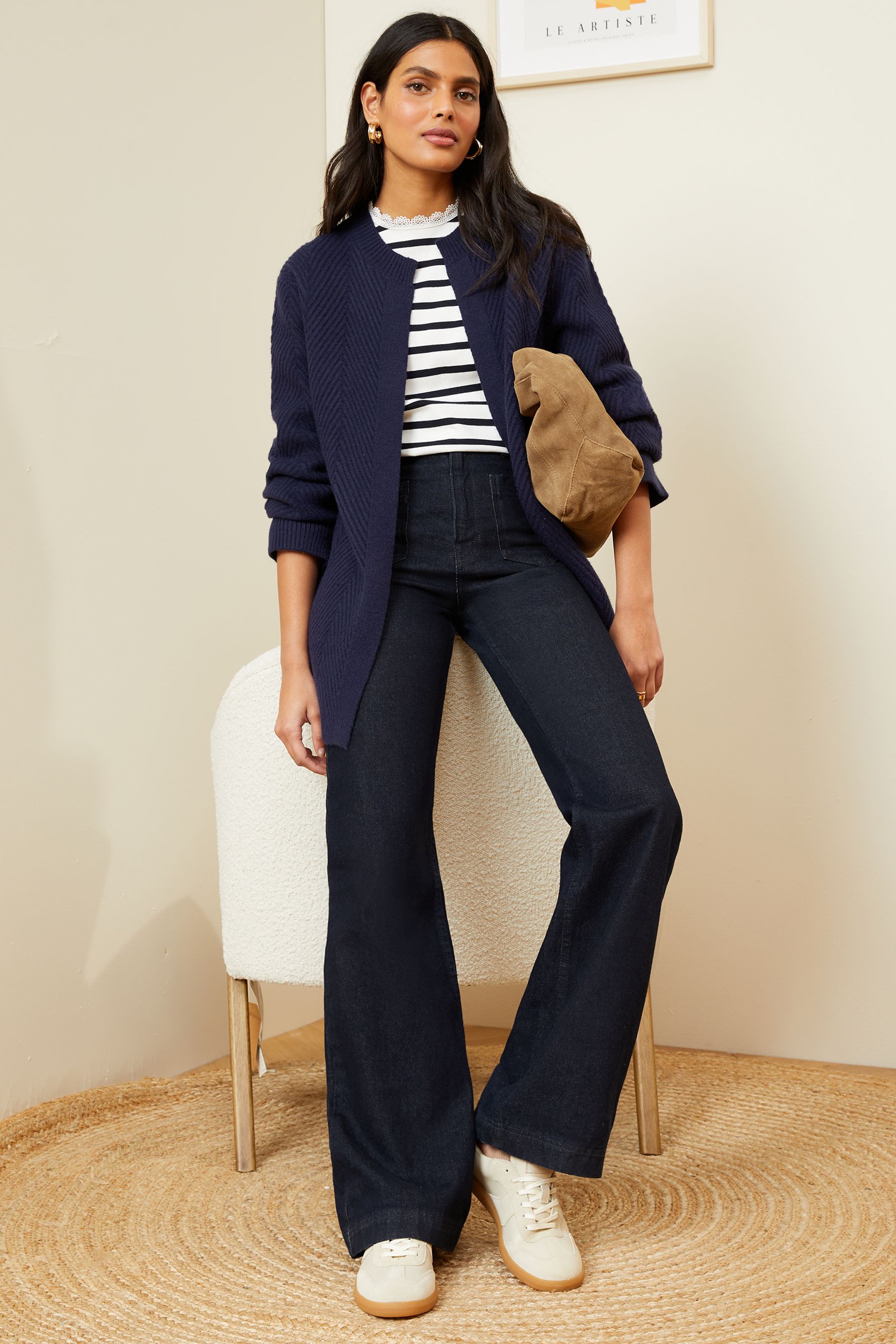 Navy blue coatigan clearance