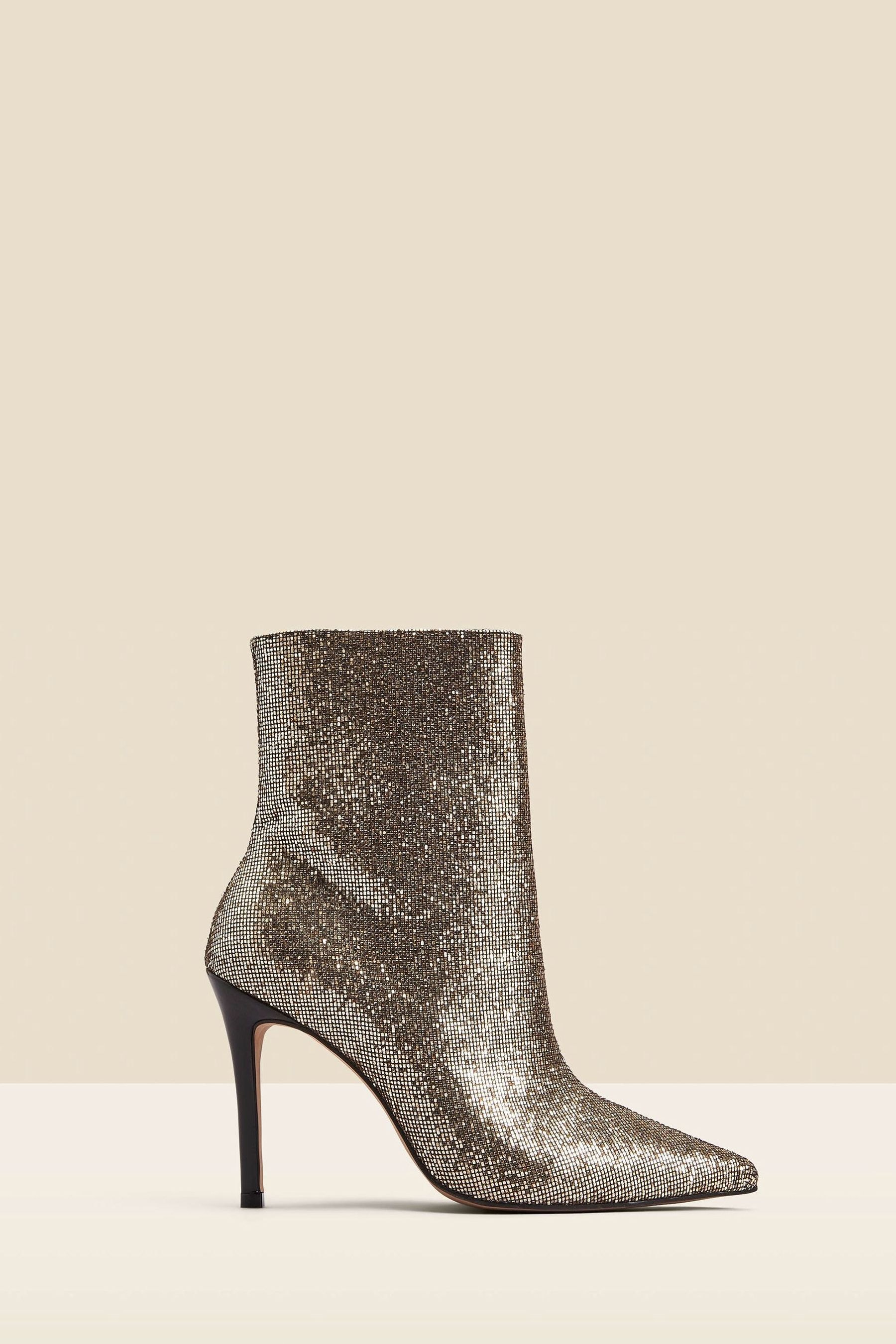 Glitter heel boots online