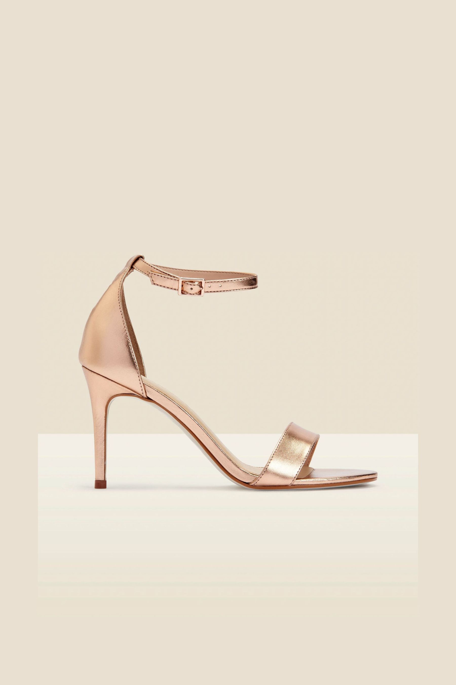 Gold barely there shoes deals