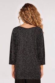Apricot Black Sparkling Play Batwing Blouse - Image 2 of 4