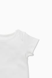 MORI Organic Cotton & Bamboo Short Sleeve Envelope Neckline Bodysuit - Image 2 of 3