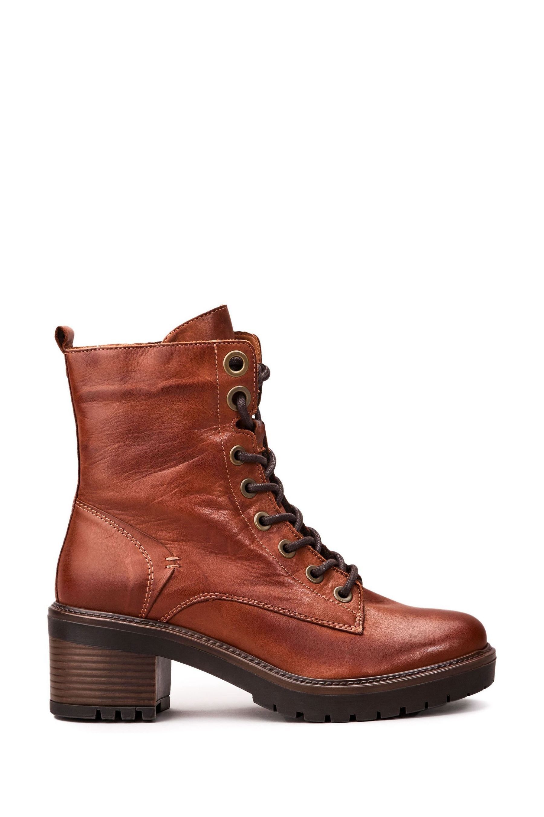 Buy Moda In Pelle Bellzie Lace Up Leather Ankle Boots from Next Luxembourg