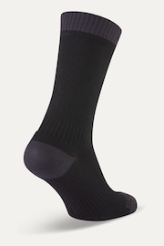 Sealskinz Wiveton Waterproof Warm Weather Mid Length Black Socks - Image 2 of 2