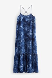 Blue Tie Dye Maxi Summer Dress - Image 6 of 6