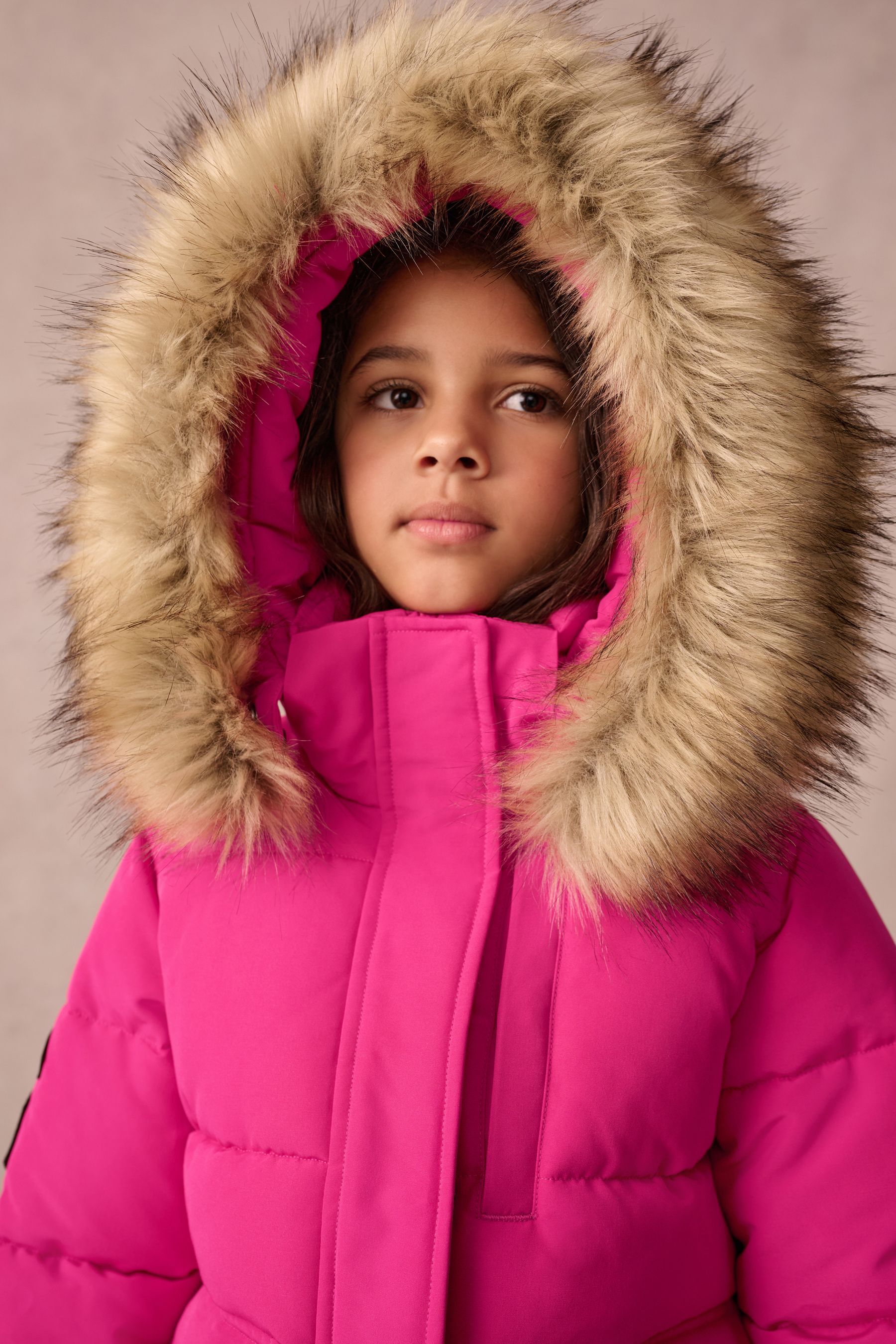 Superdry Pink Everest Bomber Coat 10 Yrs Childrens
