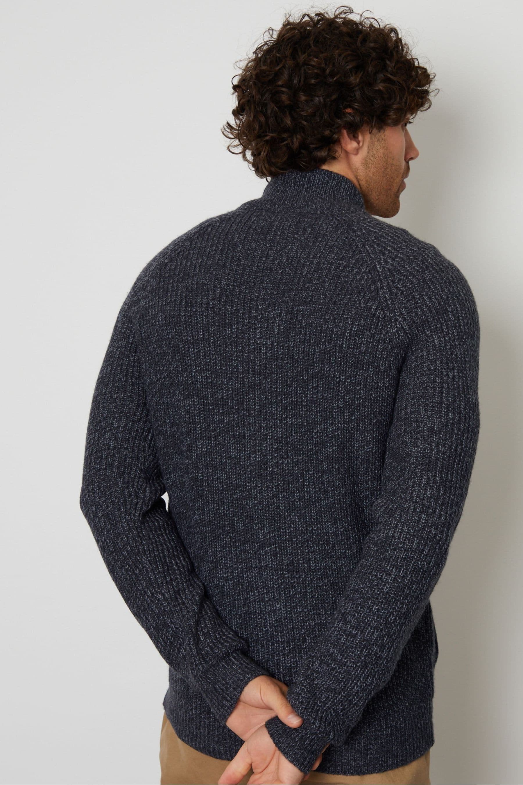 Buy Threadbare Navy Zip Through Cardigan from the Next UK online shop