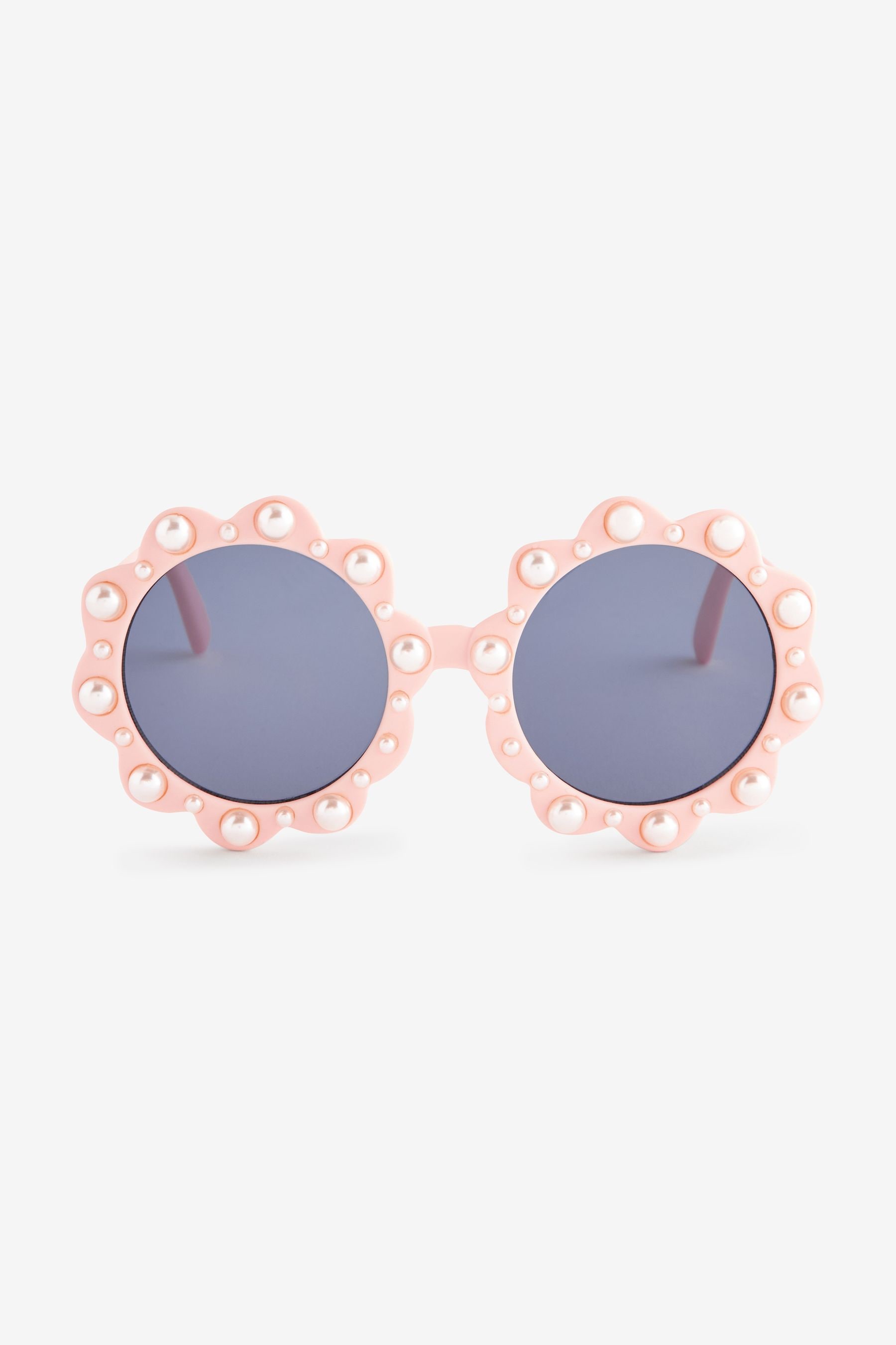 Buy Peach Pink Flower Sunglasses from Next Germany
